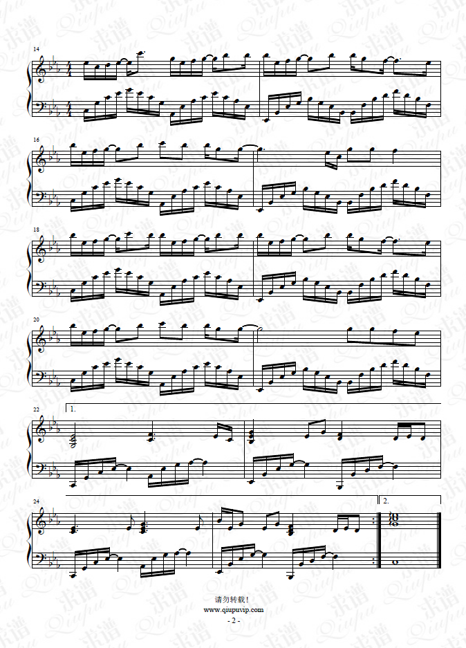 小星星Aurora，墜落星空鋼琴譜,鋼琴曲